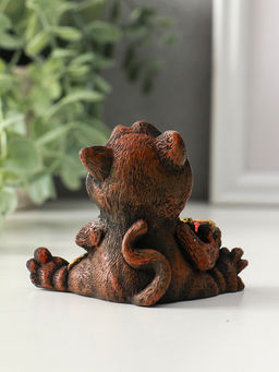 Фигурка полистоун «Кот на рыбалке», 10 см