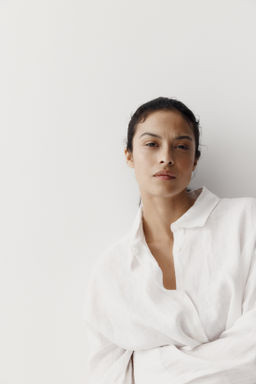 Camisa oversize de lino - H&m фото 3