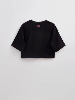 CONTE LD 2715 Укороченная футболка из хлопка с рисунком black-heart - Conte elegant фото 2