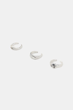 PACK 3 ANILLOS ORG?NICOS DEDOS PIE / Plata - Zara фото 4
