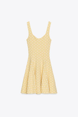 JACQUARD STRETCH SKATER DRESS - Zara фото 6