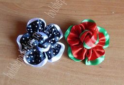 Лента атласная в горошек 5 см*25 ярд (SF-1784) темно-коричневый - No name фото 2