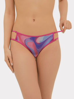 Цена за 2 штуки! Трусы женские бразилиана разноцветные разноцветная абстракция2 412438 - Mark formelle фото 3