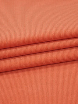 Микровельвет цв.Оранжево-коралловый, ш.1.5м, хлопок-100%, 190гр/м.кв - Купава фото 2