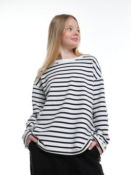 Лонгслив в полоску для девочки 22-7689 полоска