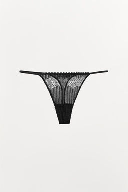 PLEATED LACE THONG - Zara фото 4
