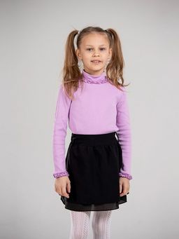 CRB wear/CWJG 63189-45 Водолазка для девочки,лаванда/Ex.Cherubino