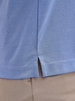 Джемпер мужской с воротником поло короткий рукав GREG G144-PD-LT1322 (голубой) фото 6