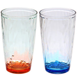Цена за 2 шт. Стакан пластиковый 500мл "Диско", микс цветов