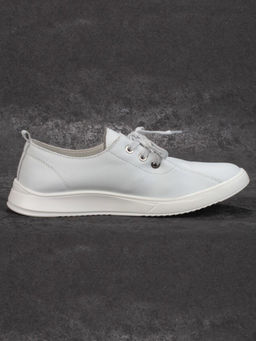 03-PDD90-2 WHITE Полуботинки женские (натуральная кожа)