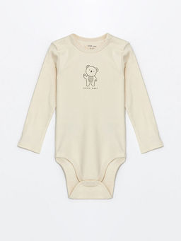 Bask?l? Uzun Kollu Erkek Bebek ??t??tl? Body 2li - Waikiki фото 2