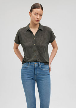Lux Touch Yesil Polo Tisort