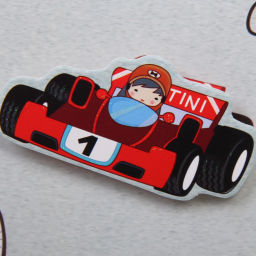 Цена за 12 шт. Пакет подарочный "Машинки" 18*23*8 см, микс