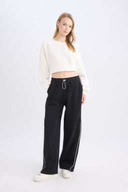 Coool Beli Lastikli Wide Leg Genis Bol Paca Esofman Alt? Beli Ayarlanabilir Lastikli Yan Seritli