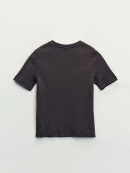 Базовая футболка в рубчик / Zarina  фото 7