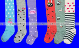 Цена за 12 шт. BFL колготки детские с рисунком на девочек ассорти