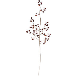 Ветка декоративная "Изящный шарм" 76 см, Шоколад