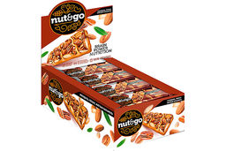 Nut&Go, батончик с миндалём, пеканом, карамелью, морской солью, 36 г (упаковка 18 шт.)