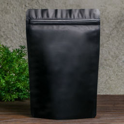 Цена за 100 шт. Пакет дой-пак, матовый, чёрный, 16×24×4 см