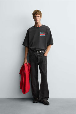 WASHED NUMBER T-SHIRT