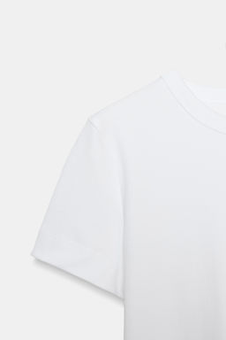 CAMISETA INTERLOCK MANGA CORTA / Blanco - Zara фото 6
