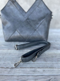 Женская сумка из эко кожи 0025 Серый - Sergio valentini фото 5