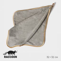 Салфетка для уборки Raccoon Gold Grey, 3232 см, цвет серый  фото 6
