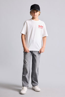 Overshirt Fit S_rt Bask_l_ Ti__rt Erkek _ocuk - Defacto фото 2