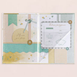 Свидетельство о рождении Мишка тиснение, А5 - Дарим Красиво фото 4