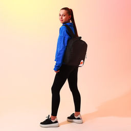 Рюкзак школьный текстильный «Утка», 38×14×27 см, чёрный