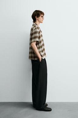 TEXTURED CHECK SHIRT - Zara фото 4