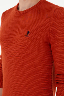 Мужской меланжевый свитер с плиткой Неожиданная скидка в корзине - U.s. polo assn фото 7