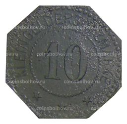 10 пфеннигов 1917 года Германия Нотгельд Нойстад