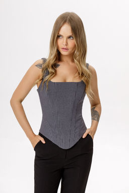 Топ Pirs 6518 серый
