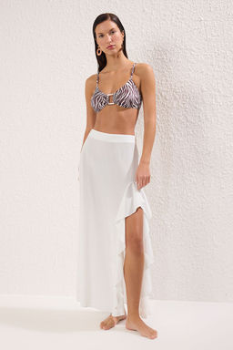 TRENDYOLMILLA Siyah Dokuma Volanl? Maxi Plaj Etegi TBESS21ET0155 фото 2