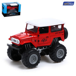 Машина металлическая Биг-фут, инерционная, цвет красный