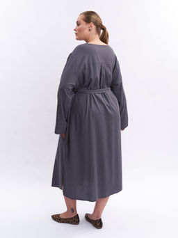 Платье-рубашка из льна TPP39352GRY23