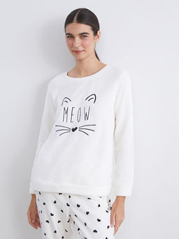 Bisiklet Yaka Nak??l? Kad?n Pijama Tak?m?