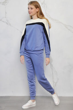 Арт. 2519 Костюм с брюками женский 44-52 (5 шт) Цвет:верх-сирень, темно-синий, шекер, низ-сирень - Калинка фото 11