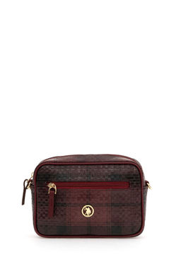Женская бордовая сумка через плечо - U.s. polo assn фото 3