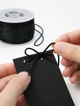 Шнур атласный на бобине 2 мм, 50 метров, белый