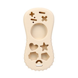 Прорезыватель Крошка Я «Пульт», 10 см, бежевый