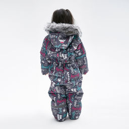 RODOS Комбинезон детский зима МРК-01д Серый/Фуксия/Ментол