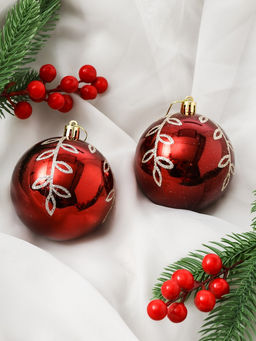 Ёлочные игрушки Зима в подарках, 60 шт., красный - Зимнее волшебство фото 5