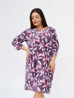 Халат женский, цвет коричневый