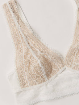 CONTE LACE TWIST LBE 1986 Бюстье с треугольными чашками из фактурного кружева black Фото в данном цв - Conte elegant фото 4