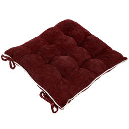 Подушка для стула 40х40х5см Вельвет с кантом, бордовый, 100% полиэстер (наполнитель синтепон) (Китай) - Домашняя Мода фото 2