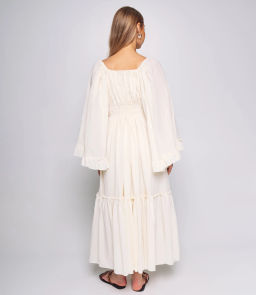 Платье #КТ2562, кремовый