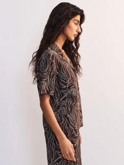 Вискозная блуза с принтом ZR2605012014-256 / Zarina