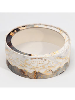 Коробка для макарун, кондитерская упаковка тубус с окном, «Мрамор» 16×16×5 см